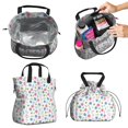 thumbnail image 2 of Pioneer Flower Floral Print Pattern Drawstring Lunch Bag Women - Drawstring Lunch Bag Insulated for Work Office - Stain-Resistant Large Lunchbags for Women with Multi-Pockets, 2 of 6