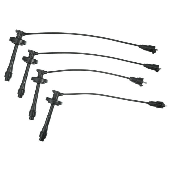 Unique Bargains Car Spark Plug Coil Wires Ignition Coil Cable 5mm Fit?for Toyota Corolla L4 1.8L 1998-2002 - Pack of 4