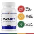 thumbnail image 2 of Stop Aging Now - MAX-B12 Vitamin B12 Lozenges 1000 Mcg - 90 Lozenges, 2 of 8