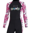 thumbnail image 2 of Traje De Buceo Para Niños DIVE&SAIL Traje de buceo para niños Traje de neopreno con estampado de flores para nadar (Negro XL), 2 of 8
