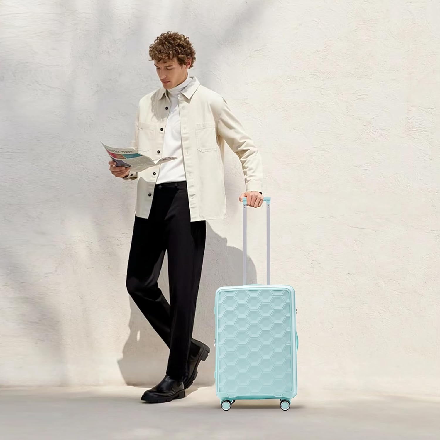 Tabaray Luggage Sets of 3 Piece(20/24/35), 3pc Expandable Carry On Luggage w TSA Lock Airline Approved, PP materials Hard Shell & Lightweight Suitcase for Travel, Bussiness Trip, Vacation