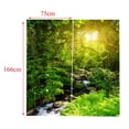 thumbnail image 3 of Cortinas de 2 Paneles para Ventana, Cortinas de Oscurecimiento con Aislamiento Térmico, Tema de Paisaje, 65 X 59 Pulgadas, Lavable a Máquina, Ganchos Sunny Forest Soledad Cortinas De Ventana De Baño, 3 of 8