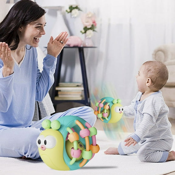 Interactive Crawling Baby Snail Musical Toys with Colorful Lights, Baby Crawling Toys,Crawling Snail Baby Toy,Cute Infant Tummy Time Toys, Sensory Development, Birthday Gift for Baby Boys Girls