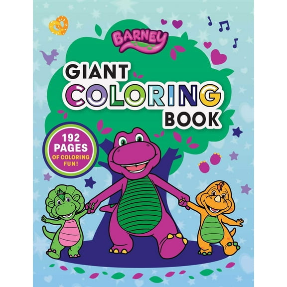 Barney: Giant Coloring Book, 192 pages (Paperback)