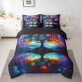 thumbnail image 2 of Manfei Tree Of Life Twin Bedding Sets 7-Piece for Teens Adults,Gradient Galaxy Universe Bedding Comforter Set Microfiber,Bohemian Boho Breathable Sheet Sets,Lightweight Room Decor,Reversible, 2 of 8