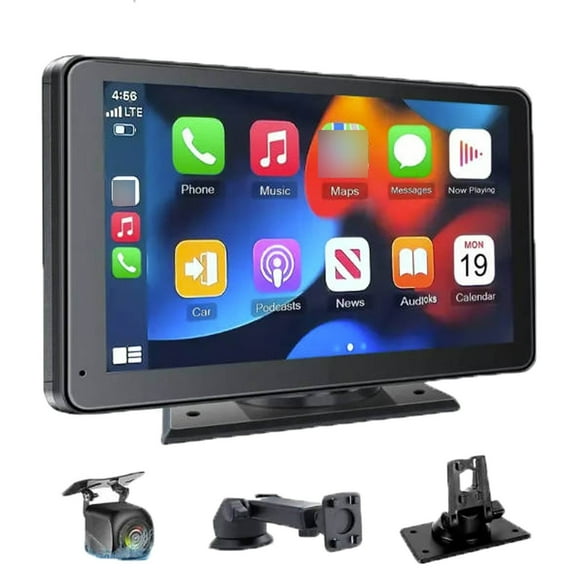 AJKHSA 2025 Newest Portable Carplay Screen For Car 7 Inch IPS Touchscreen Car Stereo Support Wireless Carplay