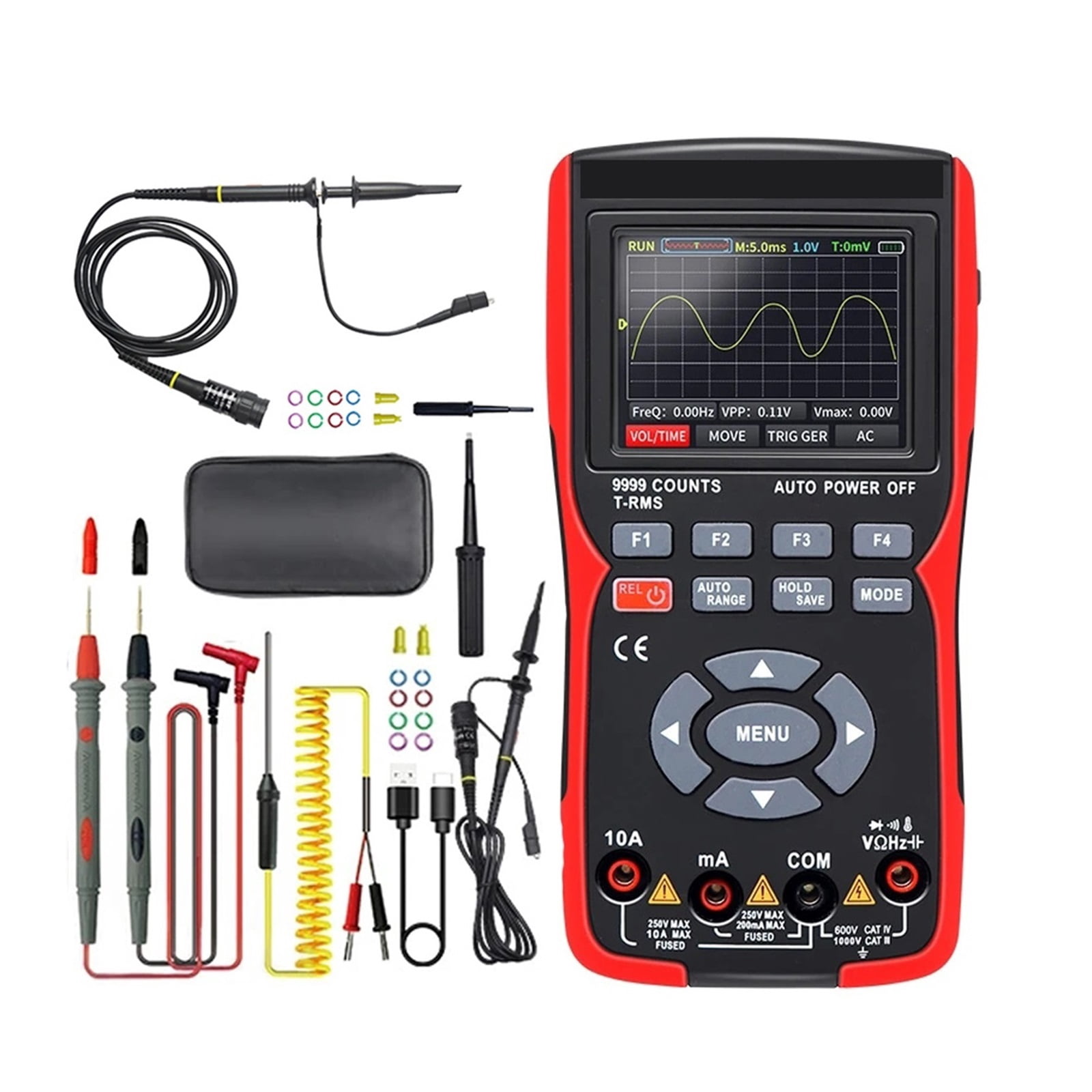 Digital Oscilloscope Handheld Signal Generator 2.9-inch Color Screen Voltage Tool Smart Oscilloscop ,Professional Designed