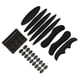 thumbnail image 5 of Soidarity Almohadilla protectora para casco, accesorios para casco de motocicleta, conducción segura y cómoda, negro negro 2Conjunto, 5 of 6