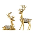 thumbnail image 2 of 2 figuras modernas de ciervos y renos, regalos, recuerdos, resina decorativa. Oro, 2 of 9