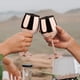 thumbnail image 4 of Copa de vino de acero inoxidable (juego de 4) irrompible y portátil para eventos al aire libre, incluidos viajes, camping y piscina, el mejor regalo para los amantes del vino (rosa, 4 of 5
