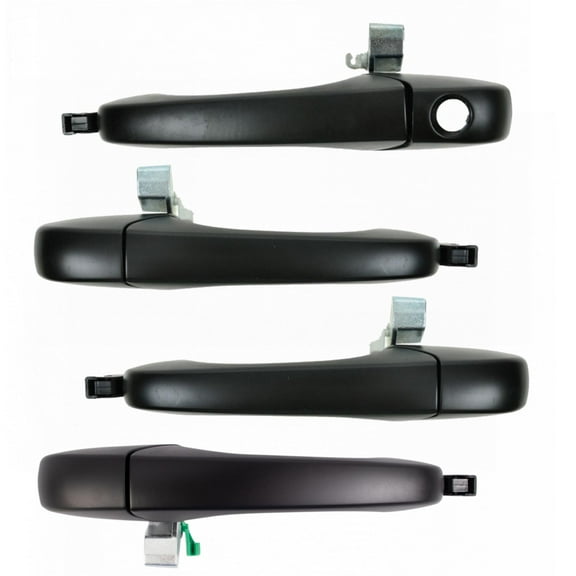 TRQ Outside Exterior Door Handle Black Front Rear Set of 4 for 300 Magnum DHA36615