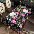 thumbnail image 2 of Pioneer Flower Floral Print Pattern Rectangle Tablecloth 60"x102",Waterproof Polyester Rectangle Table Cloth, Wipeable Spillproof Polyester Tablecloth for Dining, Camping, Indoor and Outdoor, 2 of 6