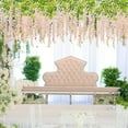 thumbnail image 3 of Blueek Artificial Orchid Garland, Lifelike Violet Decor for Weddings & Parties, Reusable Fabric Flowers(White,3.6ft), 3 of 8