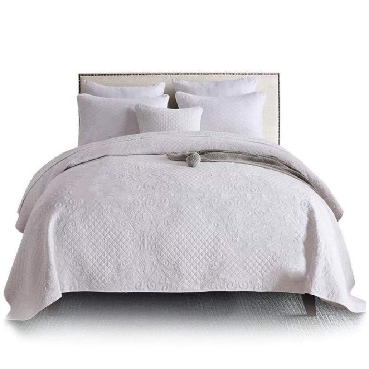 Complete Bed Set Black White Interlocking Circle Hypoallergenic Cozy Warmth Wash