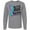 AC-Heather Grey, variant on Inktastic Never Stop Fighting Suicide Prevention Awareness Ribbon Long Sleeve T-Shirt