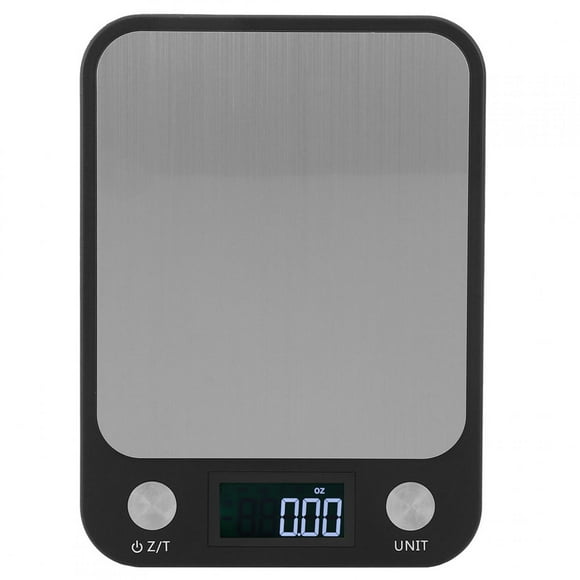 Eddwiin Accessoire de Cuisson d'équilibre de Balance numérique électronique de Mini Cuisine portative d'acier Inoxydable (Noir)
