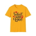 thumbnail image 2 of Unisex Softstyle T-Shirt Christmas Valentine's Day Baked With Love, 2 of 8
