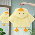 thumbnail image 6 of YMNXA Infant Baby Boys Girls Hooded Cape Coat Long Sleeve Cute Animal Design Plush Soft Warm Jacket For Party Yellow 18-24 Months, 6 of 9