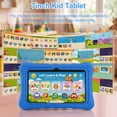 thumbnail image 6 of HDJ 7 in 1024 x 600 Child Tablet,Kids Tablet with Parent Control 32 GB, Android 13, Wi-Fi, Bluetooth, Blue, 6 of 8