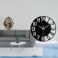thumbnail image 2 of Marco de fotos,Marco de fotos para decoración del hogar,exhibición de fotos,Reloj de pared grande,Reloj de pared acrílico silencioso moderno,Reloj de pared grande para, 2 of 8