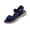Blue, variant on strappy Sandals T-Bar Lace-Up flat sandals for women Open Toe Flat Arch flat sandals for women Flat Heel Slip-Resistant Flatform Stability