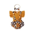 thumbnail image 6 of Qiylii baby Girls Clothes Set Ribbed Fly Sleeve Pullover+Suspender Skirt+Headband, 6 of 8
