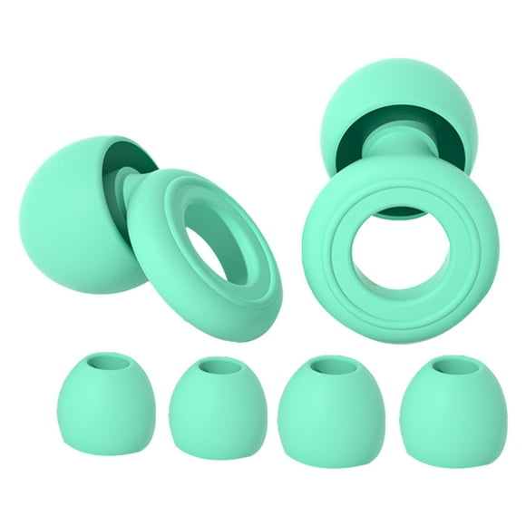 Loop Quiet 2 Ear Plugs - Ultra-Comfy Reusable Noise-Reducing Earplugs for Sleep, Deep Focus, Travel, Sensitivity | Flexible Hearing Protection | Customizable Fit | 24Db (Snr) Noise Reduction-Green