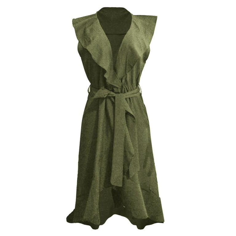 IDALL Summer Dresses,Petite Dresses Women's V Neck Short Sleeve Ruffled  Long Lace Up Dress Elegant Dresses,Fit And Flare Dress,Womens Dresses Green  3 Dress S - Walmart.com