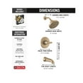 thumbnail image 3 of Delta Sparrow Champagne Bronze 1-handle Multi-function 6-in Round Bathtub and shower Faucet, 3 of 7