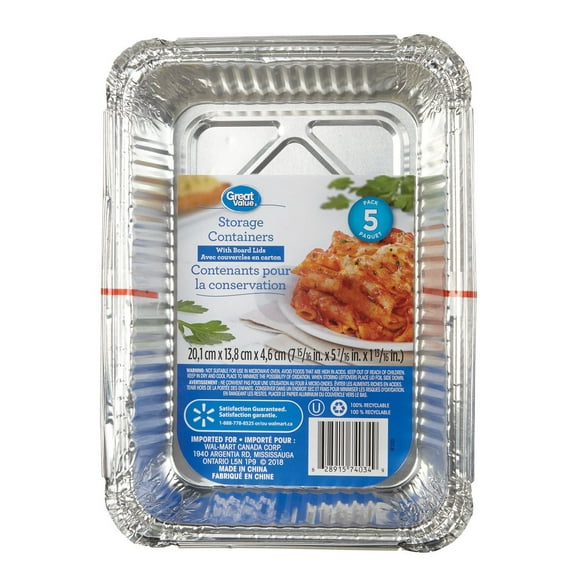 Great Value Storage Containers with Board Lids