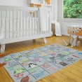 thumbnail image 2 of Low Pile Kids Rug for Playroom - Ultra-Thin Non-Slip Kids Area Rug - Washable Cotton Educational Rug for Kids Room - 39.5 x 59 Inches Basketball Rug for Kids, 2 of 6