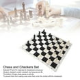 thumbnail image 4 of Chess Set, 24 Checkers Portable Chess Board Set Wear Proof  for Family Gathering, 4 of 7