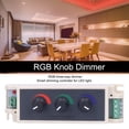 thumbnail image 3 of RGB Knob Dimmer, Smart LED Light Brightness Adjustment 3Channel Controller, Led Switch Manual Operation Controller for LED Strip Light, 3 of 5