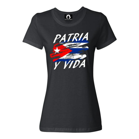 Womens Patria y Vida Cuba Freedom T-Shirt
