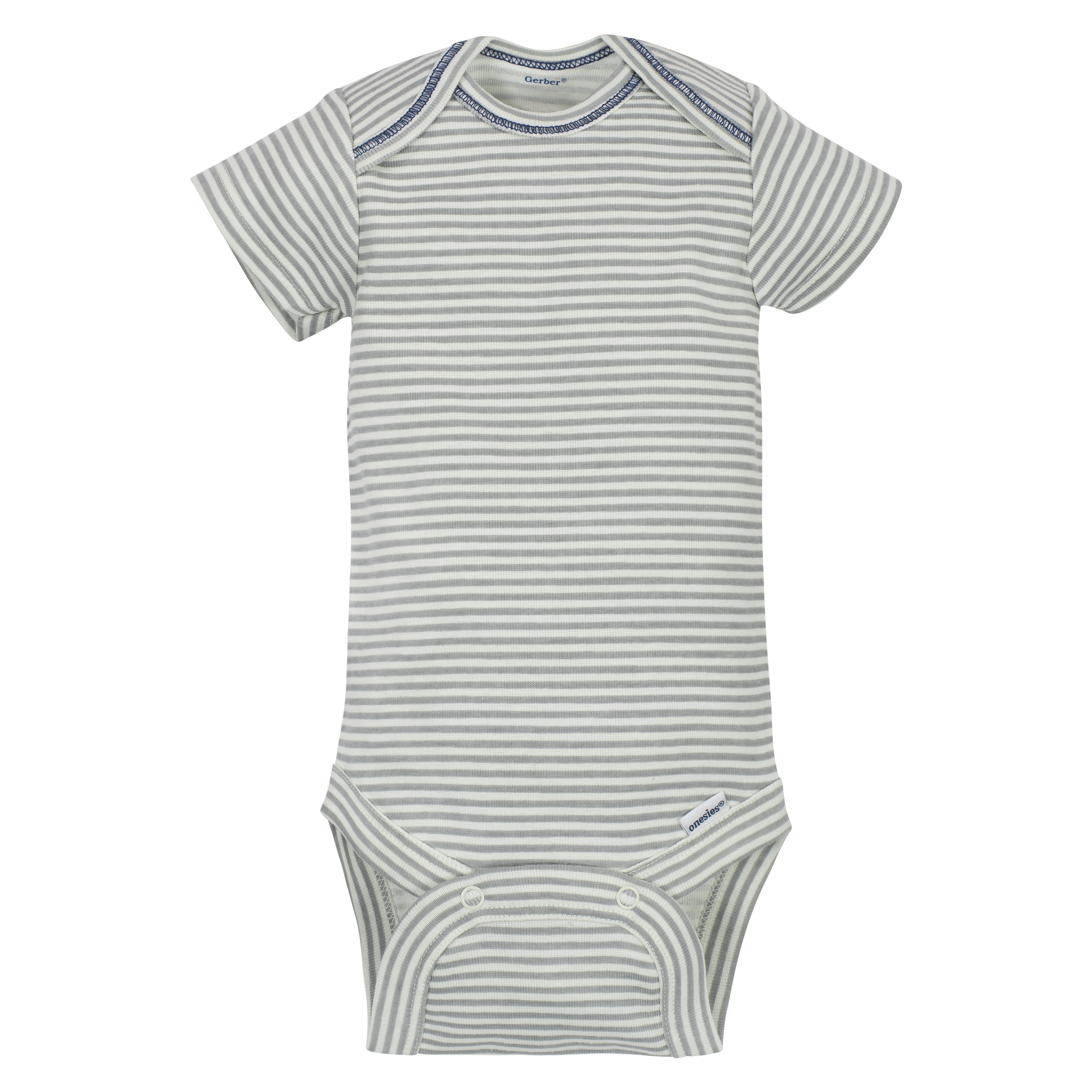 Gerber Baby Boy Short Sleeve Onesies Bodysuits, 5-Pack - image 8 of 11