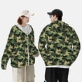 thumbnail image 6 of Daiia Camouflage Dinosaur UPF 50+ Sun Protection Hoodie Jacket Lightweight Long Sleeve Sun Shirt for Women Men with Pocket Hiking Outdoor-X-Large, 6 of 9