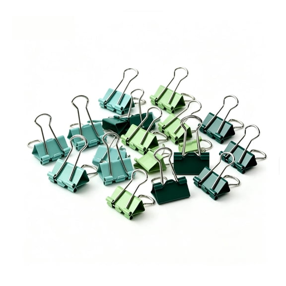 zrova 30 Pack Binder Clips, Assorted Colors, Small Paper Clamps for Office, Home