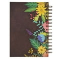 thumbnail image 2 of Christian Art Gifts Journal w/Scripture With God All Things Are Possible Mathew 19:26 Bible Verse Floral 192 Ruled Pages, Large Hardcover Notebook, Wire Bound, 2 of 4