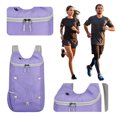 thumbnail image 3 of 12L Mountaineering Backpack Waterproof Ultralight Storage Knapsack Foldable Lightweight Zippers Rucksack Travel Trip Bag (Purple), 3 of 12
