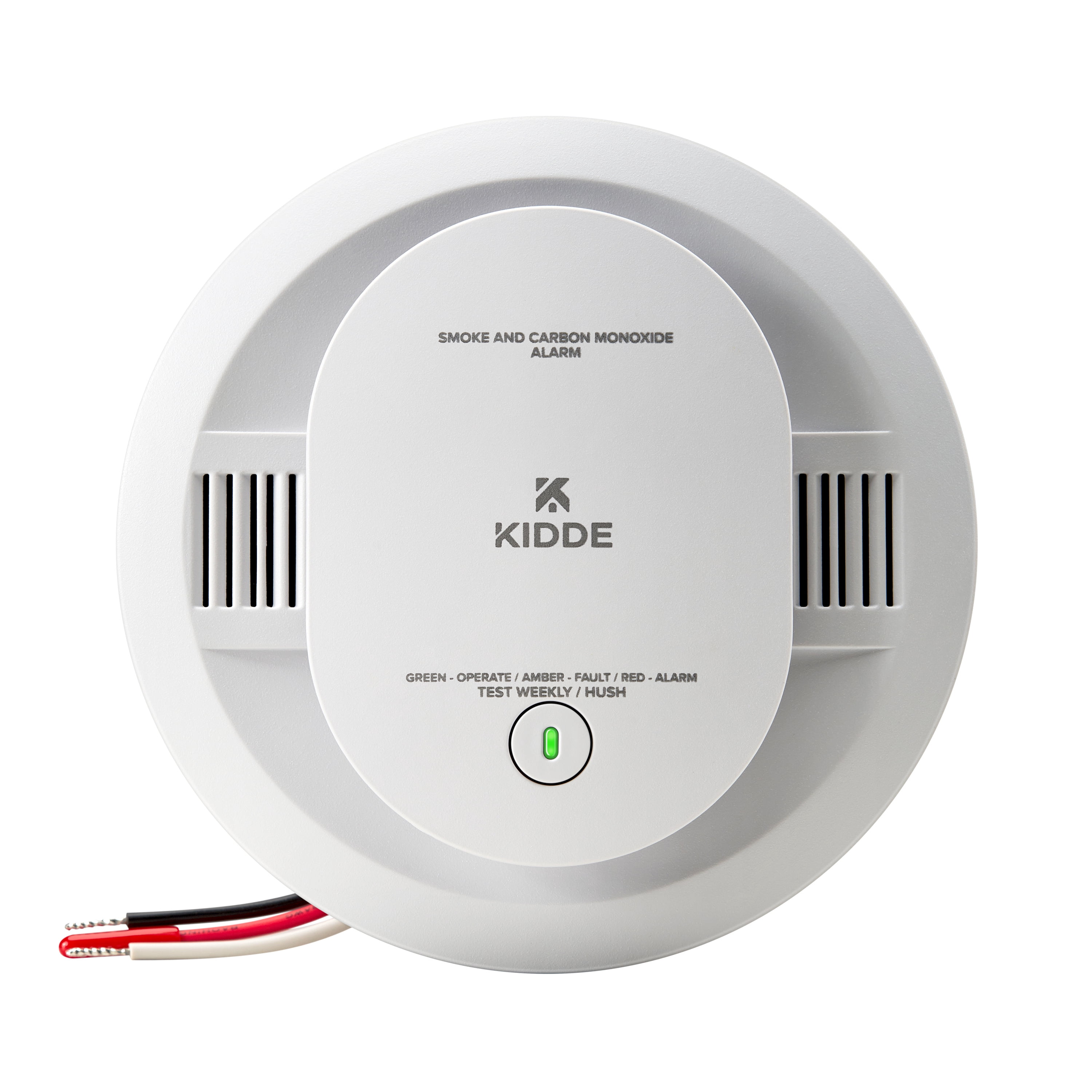 Kidde Hardwired Smoke & Carbon Monoxide Voice Alarm, Interconnectable with AA Battery Backup