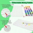 thumbnail image 3 of BAZIC Watercolor w/ Brush & Mixing Palette, 36 Color Non-Toxic, 1-Pack, 3 of 7
