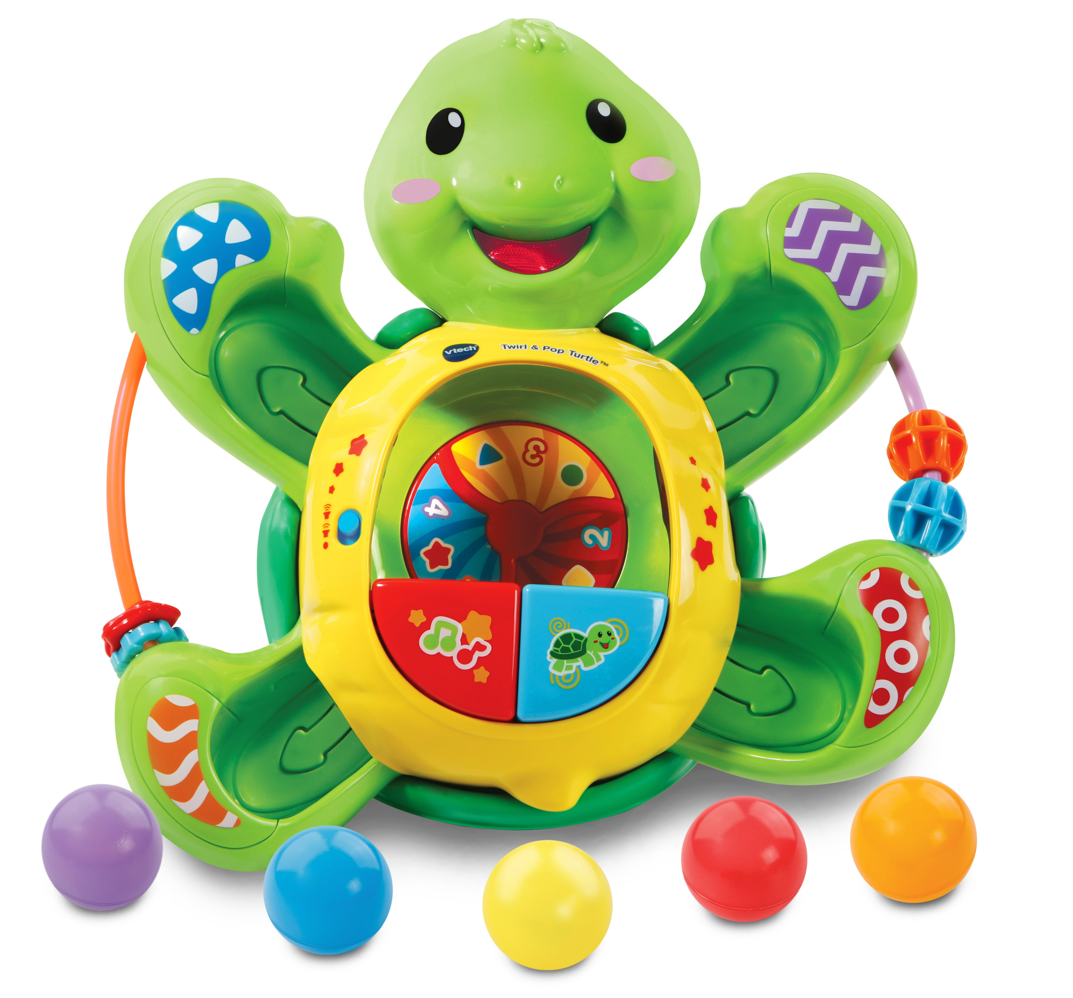 skade forudsigelse Beregn VTech Pop-a-Balls Twirl and Pop Turtle, Cute Toy for Baby and Toddlers -  Walmart.com