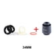 thumbnail image 5 of Sonducket Junta de polvo de horquilla delantera de bicicleta práctica de riesgo, anillo de espuma de 36mm, Kits de reparación estables duraderos, piezas Ciclismo  tipo 1 34 mm Sonducket OD025805-04, 5 of 6