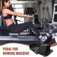 thumbnail image 3 of REOFLYUP 1 Pair Rowing Machine Pedals Black Plastic Exercise Rower Machine Home Accessories, 3 of 6