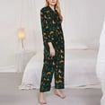 thumbnail image 3 of Sigee Deers In The Forest for Women’s Pajama Sets Long-Sleeved Pjs Sets for Women 2 piece Sleepwear-X-Large, 3 of 7