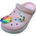 thumbnail image 1 of Chanclas Cerrada Marca Eva Shoes Para Niña Con Pines Modelo 1908 Color Rosa Rich Talla 23, 1 of 5