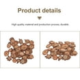 thumbnail image 6 of CIMAXIC Brown Wooden Chip Wreath for Home and Table Decoration Smooth Craft, 6 of 8