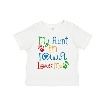 

Inktastic My Aunt in Iowa Loves Me Gift Toddler Boy or Toddler Girl T-Shirt
