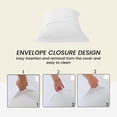 thumbnail image 4 of 800 Thread Count Egyptian Cotton 2-Piece Pillow Sham Set with Flanged Border, Euro Size (Non-Standard) (26" x 26") White Solid, 4 of 4