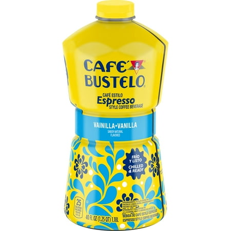 Café Bustelo Vanilla Flavored Iced Coffee, 40 Fl Oz. Bottle